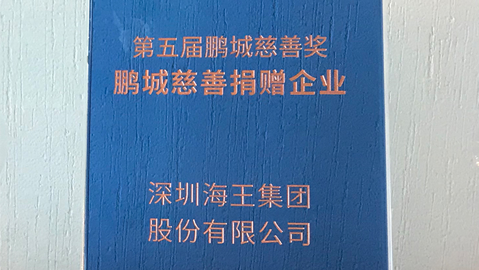 2020年，欧洲杯投注上官网ag点top集团荣获第五届鹏城慈善奖